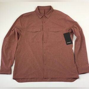 lululemon Airing Easy overshirt men’s XXL terracotta red